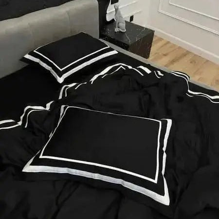 Czarna-pościel-satynowa Wivanco Bedding