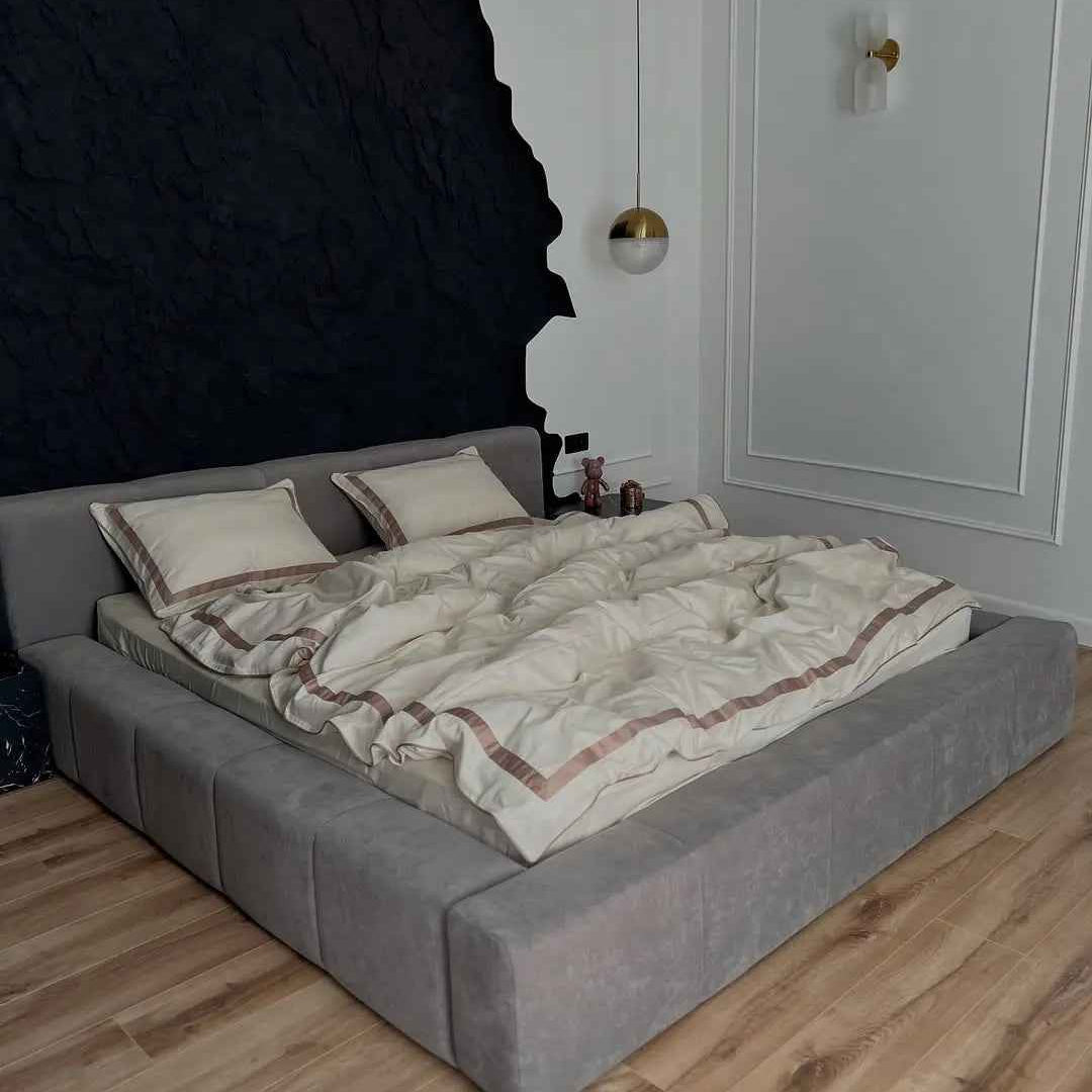 Pościel z Merceryzowanej Satyny – Champagne & Kakao, 100% Bawełna Turecka, 140 g/m², Edycja Exclusive