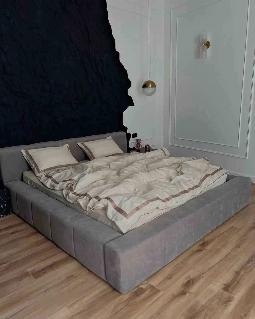 Pościel z Merceryzowanej Satyny – Champagne & Kakao, 100% Bawełna Turecka, 140 g/m², Edycja Exclusive