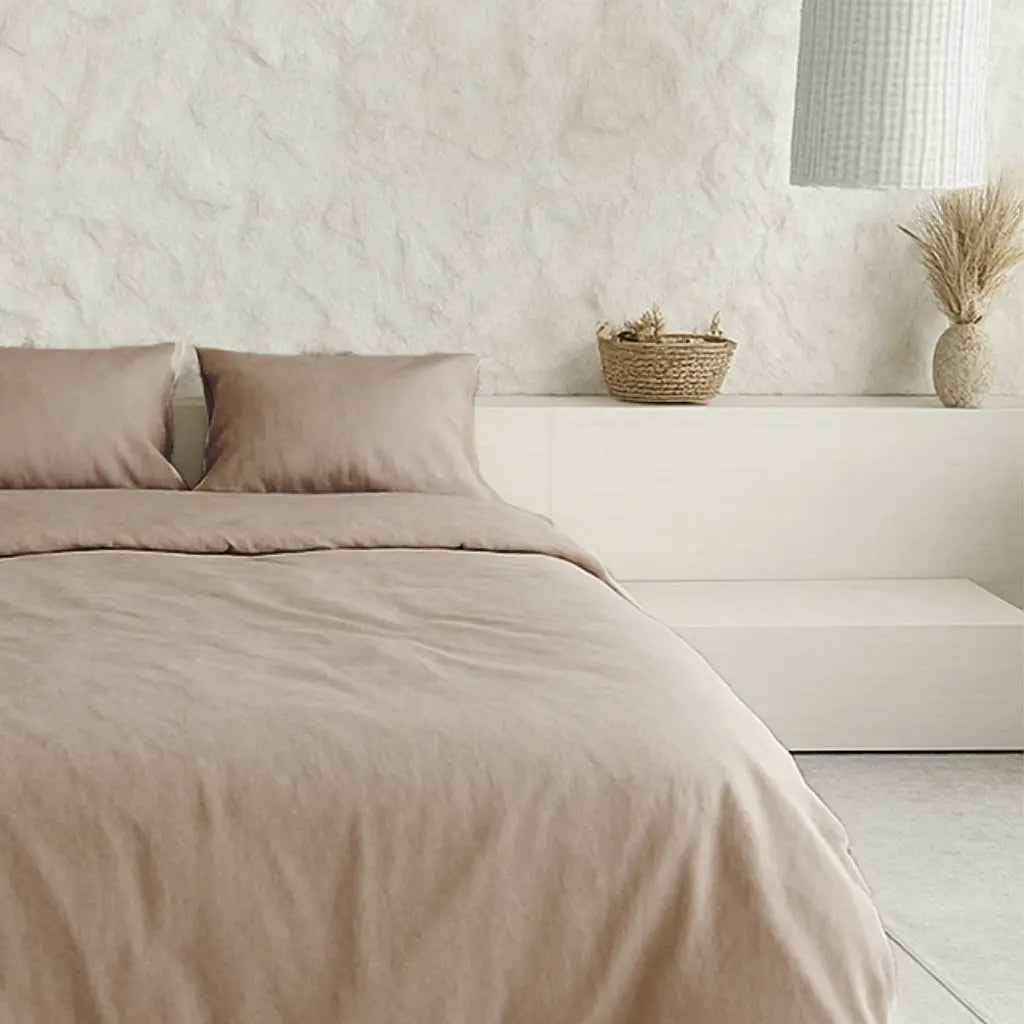 Pościel Satynowa Cappuccino – 100% Bawełna Turecka, 140g, Luksus Hotelowy