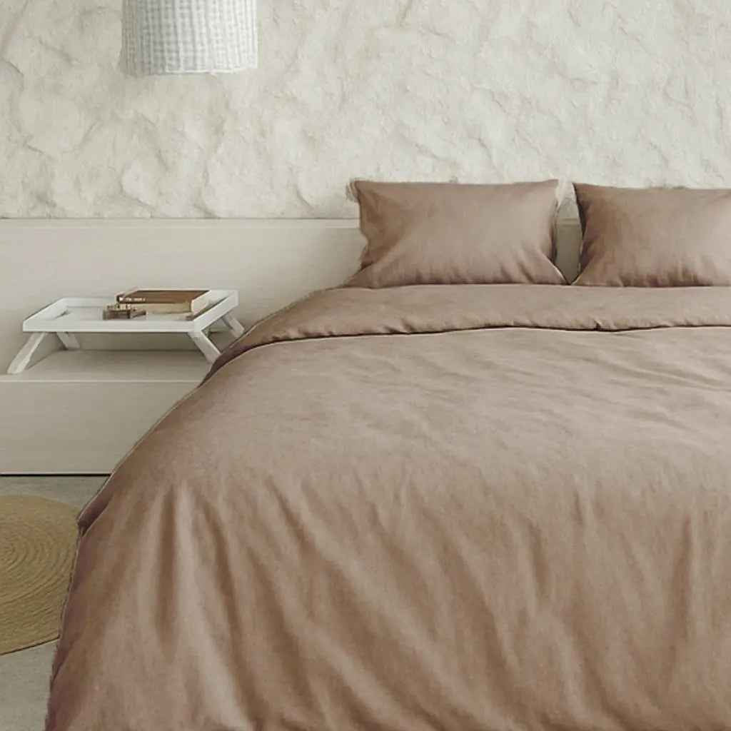 Pościel Satynowa Cappuccino – 100% Bawełna Turecka, 140g, Luksus Hotelowy