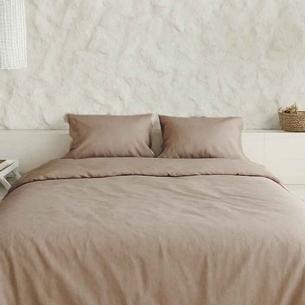 Pościel Satynowa Cappuccino – 100% Bawełna Turecka, 140g, Luksus Hotelowy