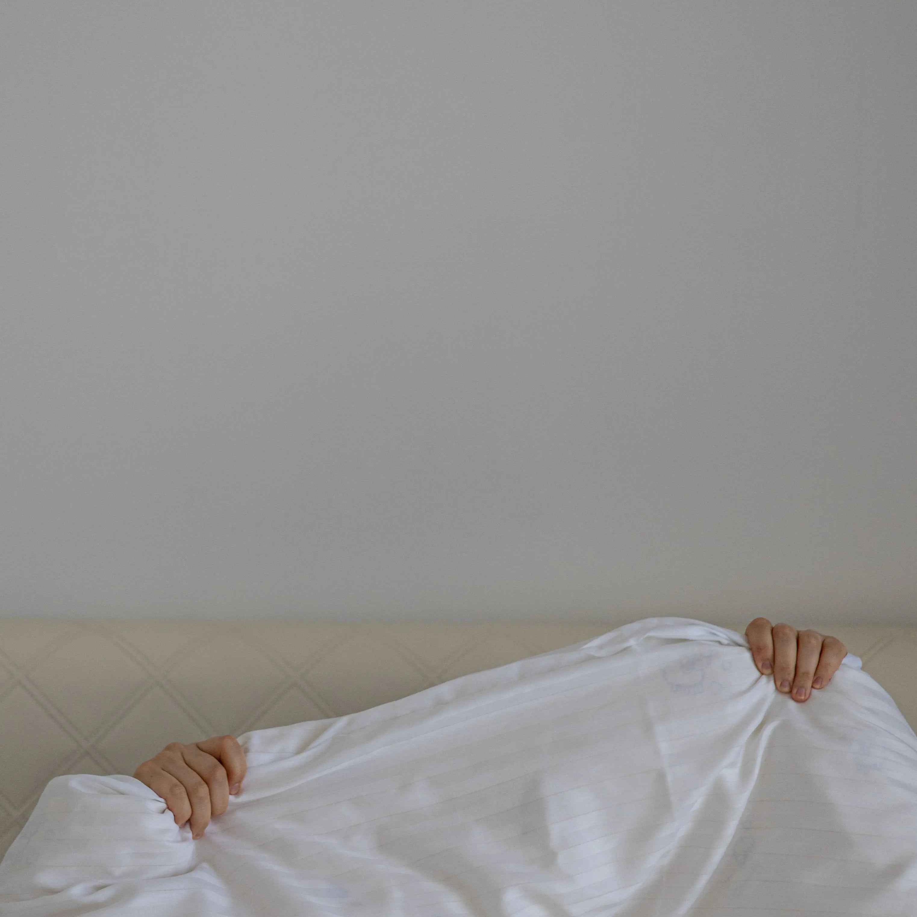 Pościel Satynowa w Paski – Biała, 100% Bawełna Turecka, 140g, Luksus Hotelowy