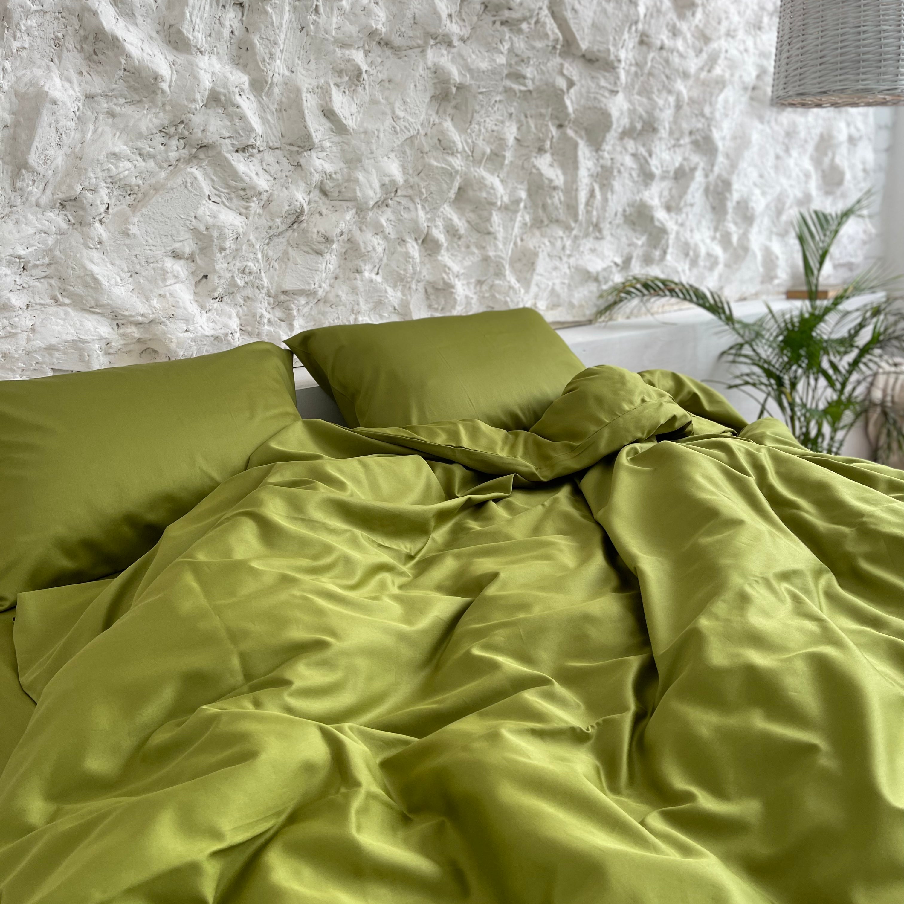 luksusowa pościel satynowaPościel Satynowa Limonkowa – 100% Bawełna Turecka, 140g, Naturalna Elegancja - Wivanco Bedding