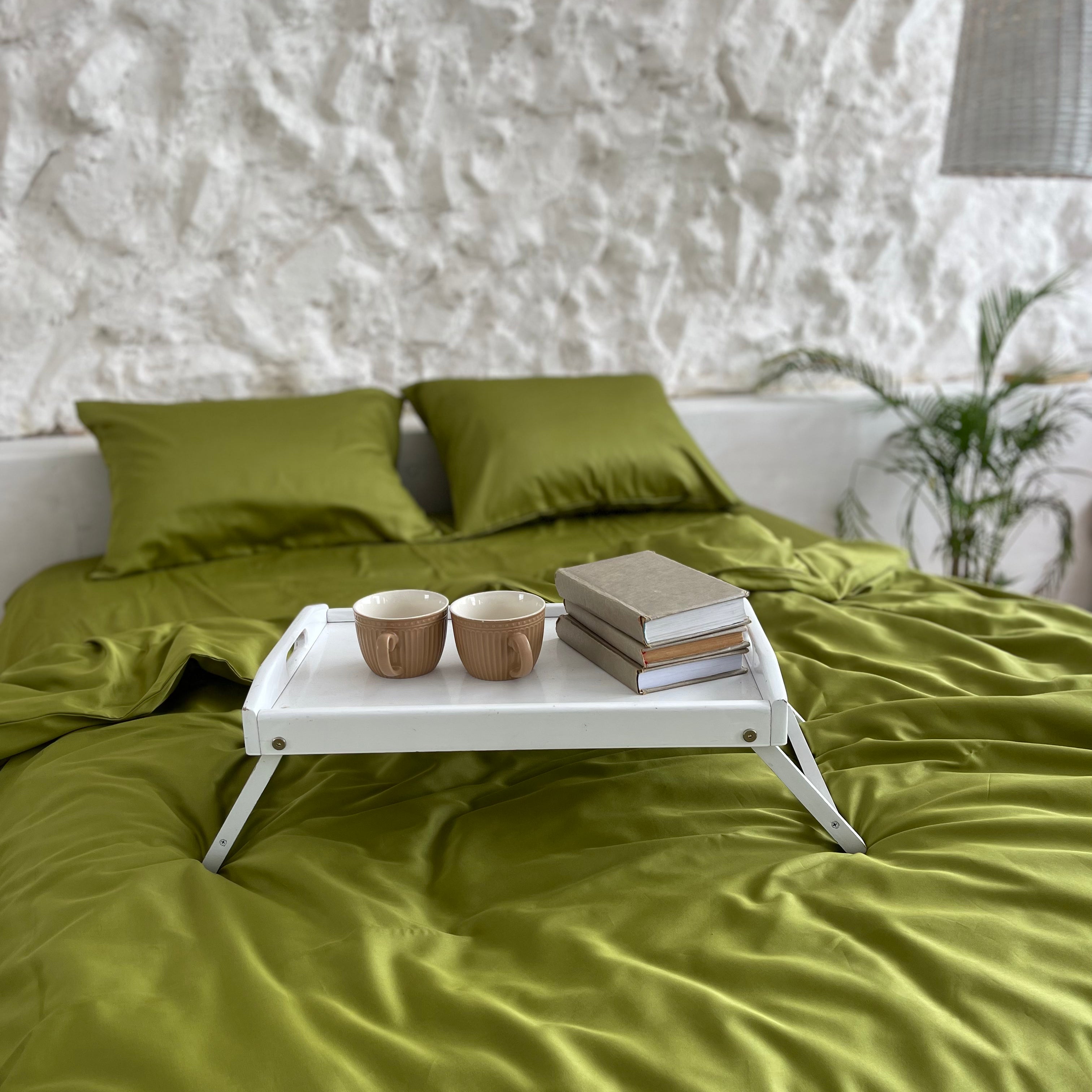 luksusowa pościel satynowaPościel Satynowa Limonkowa – 100% Bawełna Turecka, 140g, Naturalna Elegancja - Wivanco Bedding