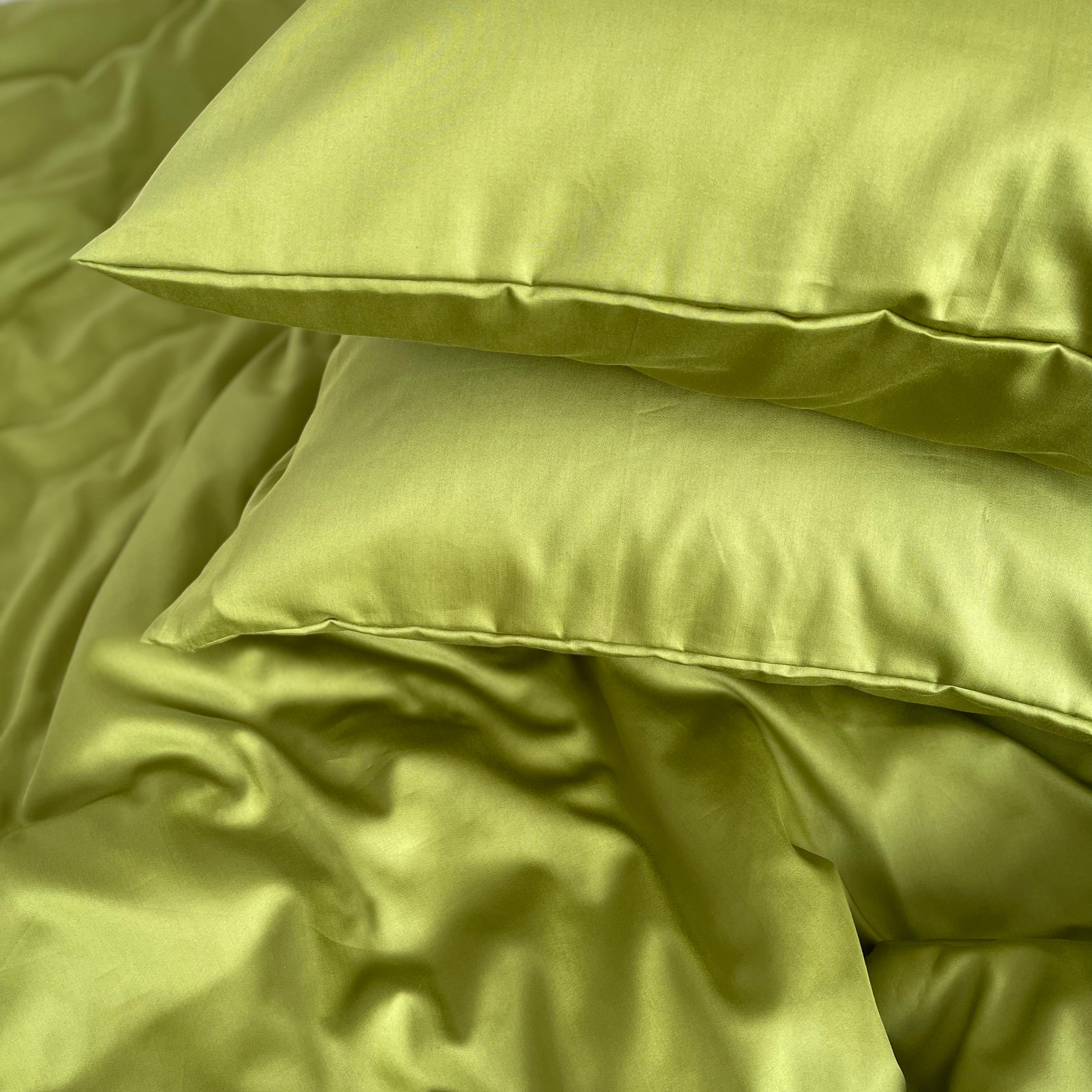 luksusowa pościel satynowaPościel Satynowa Limonkowa – 100% Bawełna Turecka, 140g, Naturalna Elegancja - Wivanco Bedding