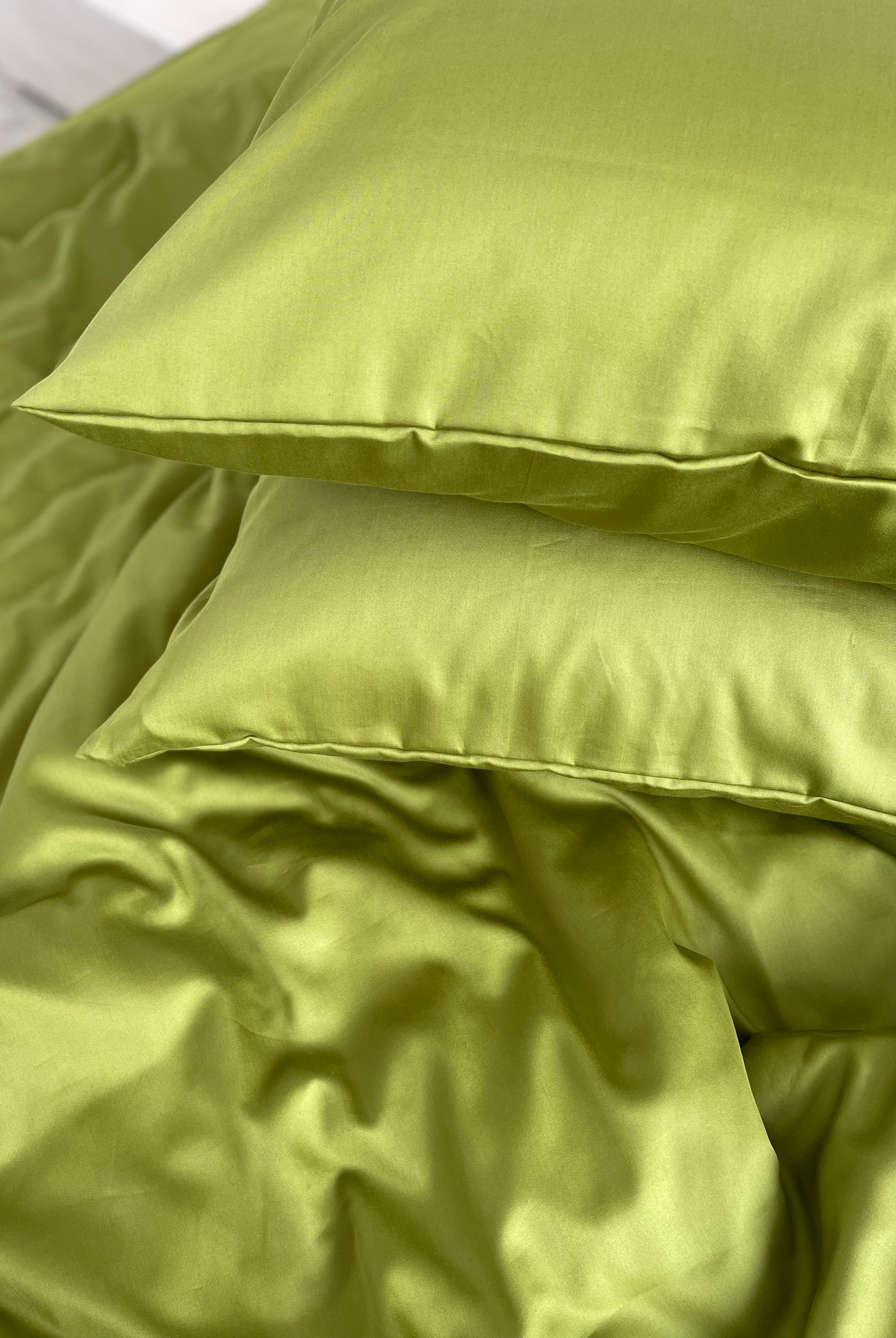 luksusowa pościel satynowaPościel Satynowa Limonkowa – 100% Bawełna Turecka, 140g, Naturalna Elegancja - Wivanco Bedding
