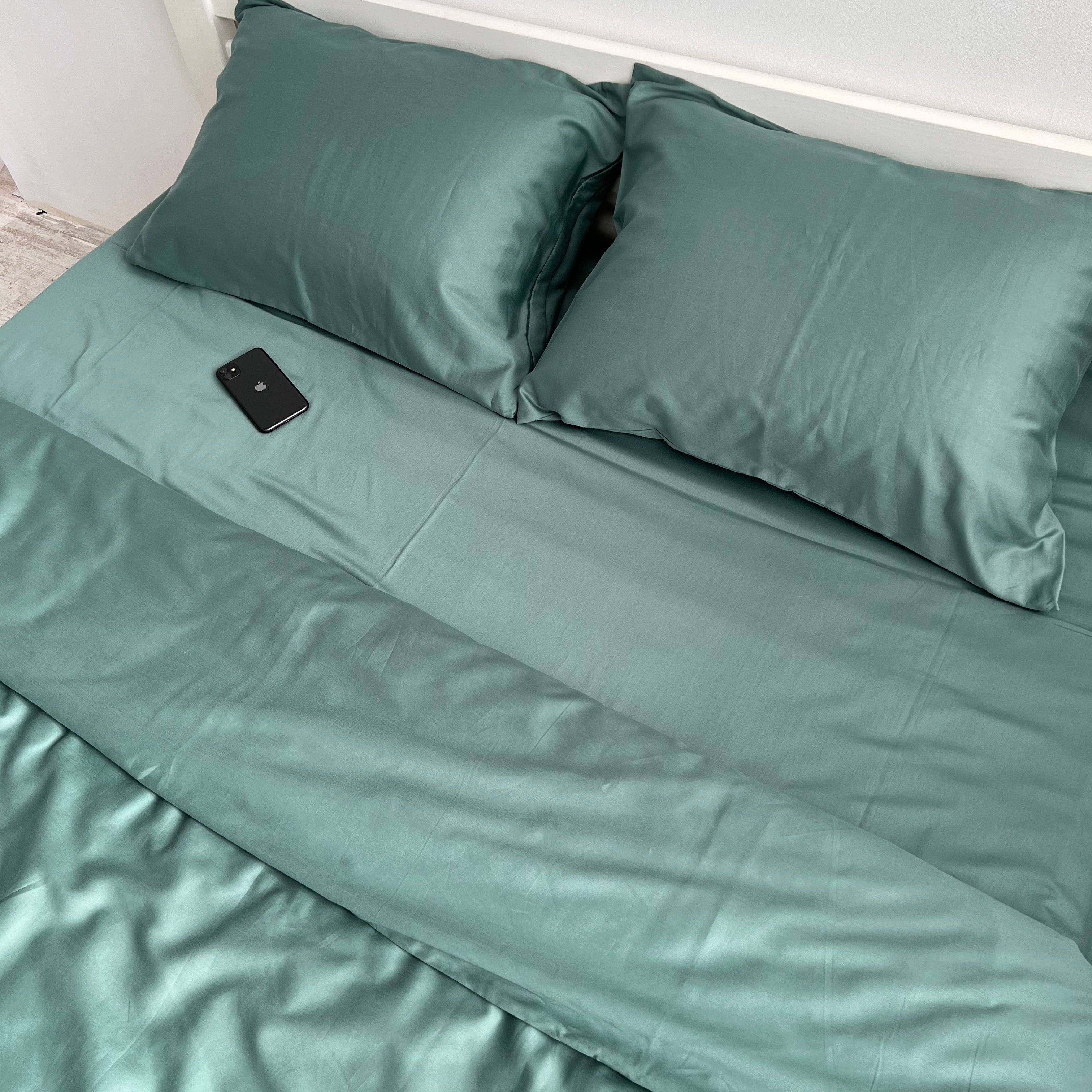 luksusowa pościel satynowaPościel Satynowa Petrolowa – 100% Bawełna Turecka, 140g, Luksus Hotelowy - Wivanco Bedding