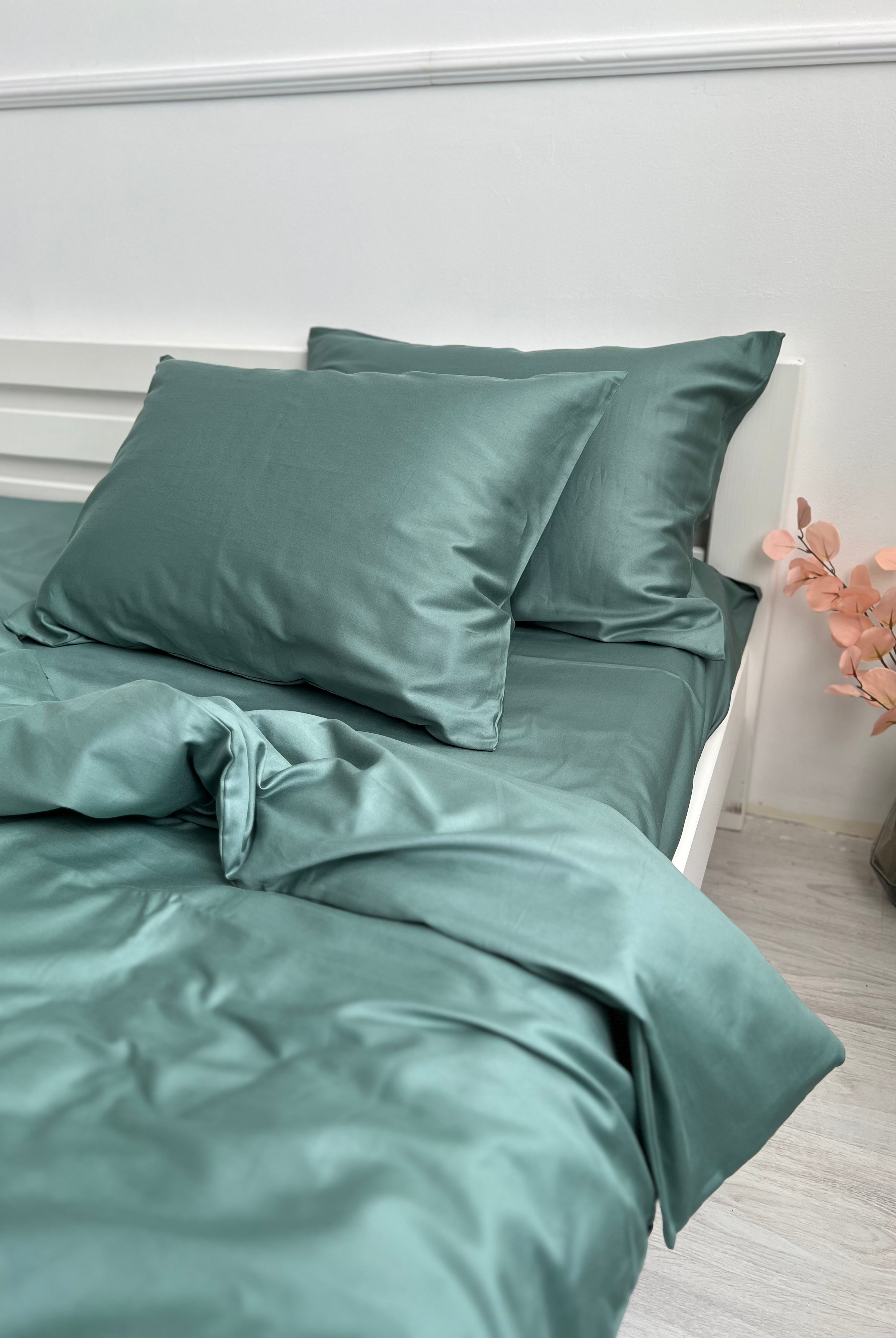luksusowa pościel satynowaPościel Satynowa Petrolowa – 100% Bawełna Turecka, 140g, Luksus Hotelowy - Wivanco Bedding