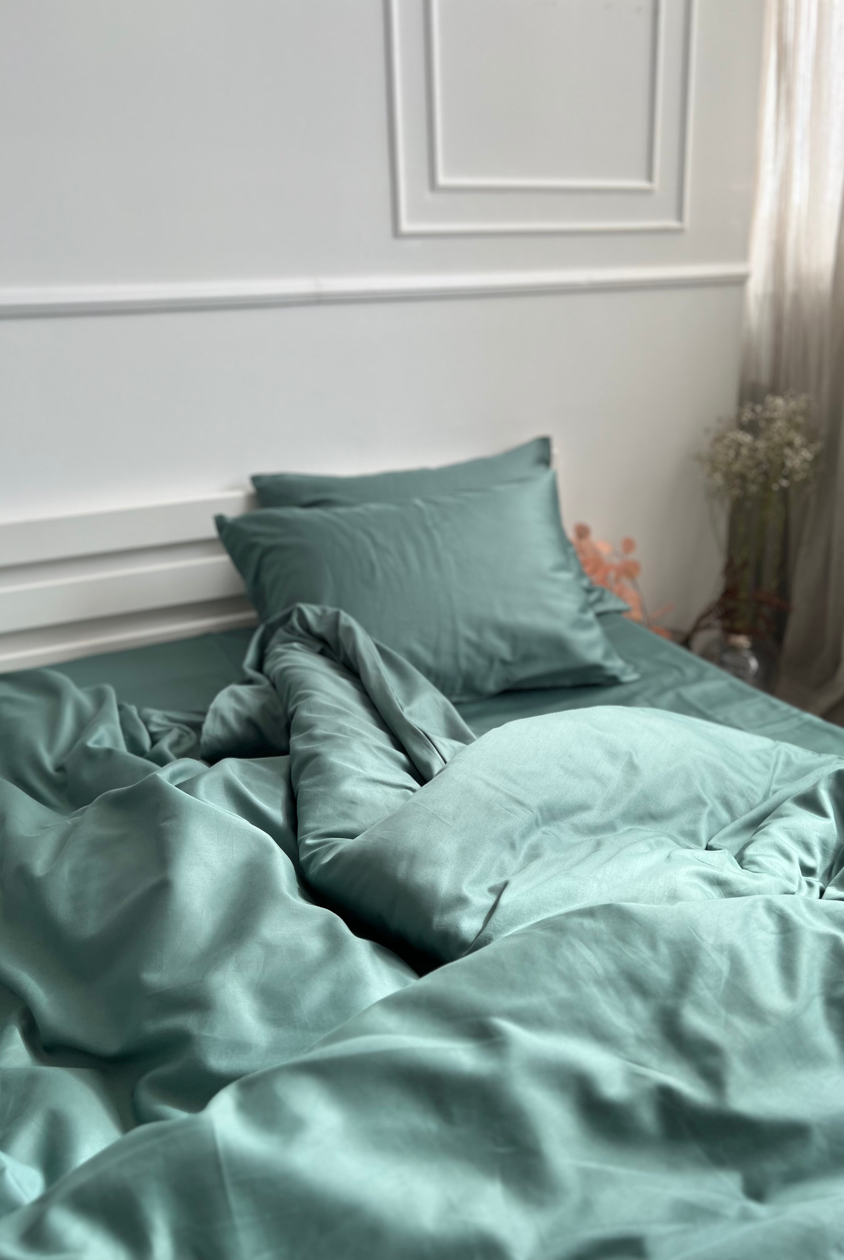 luksusowa pościel satynowaPościel Satynowa Petrolowa – 100% Bawełna Turecka, 140g, Luksus Hotelowy - Wivanco Bedding