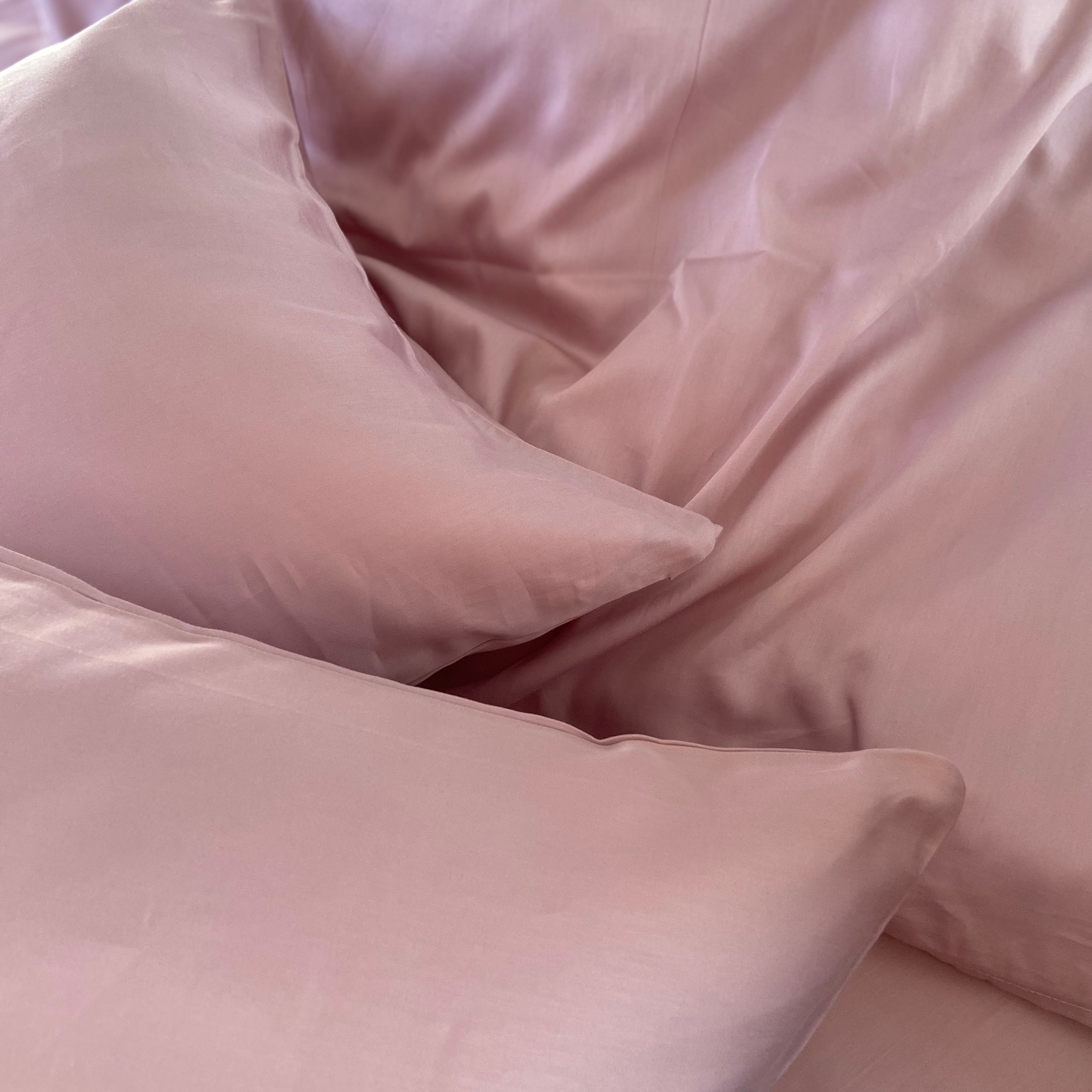 luksusowa pościel satynowaPościel Satynowa Pudrowy róż – 100% Bawełna Turecka, 140g, Luksus Hotelowy - Wivanco Bedding