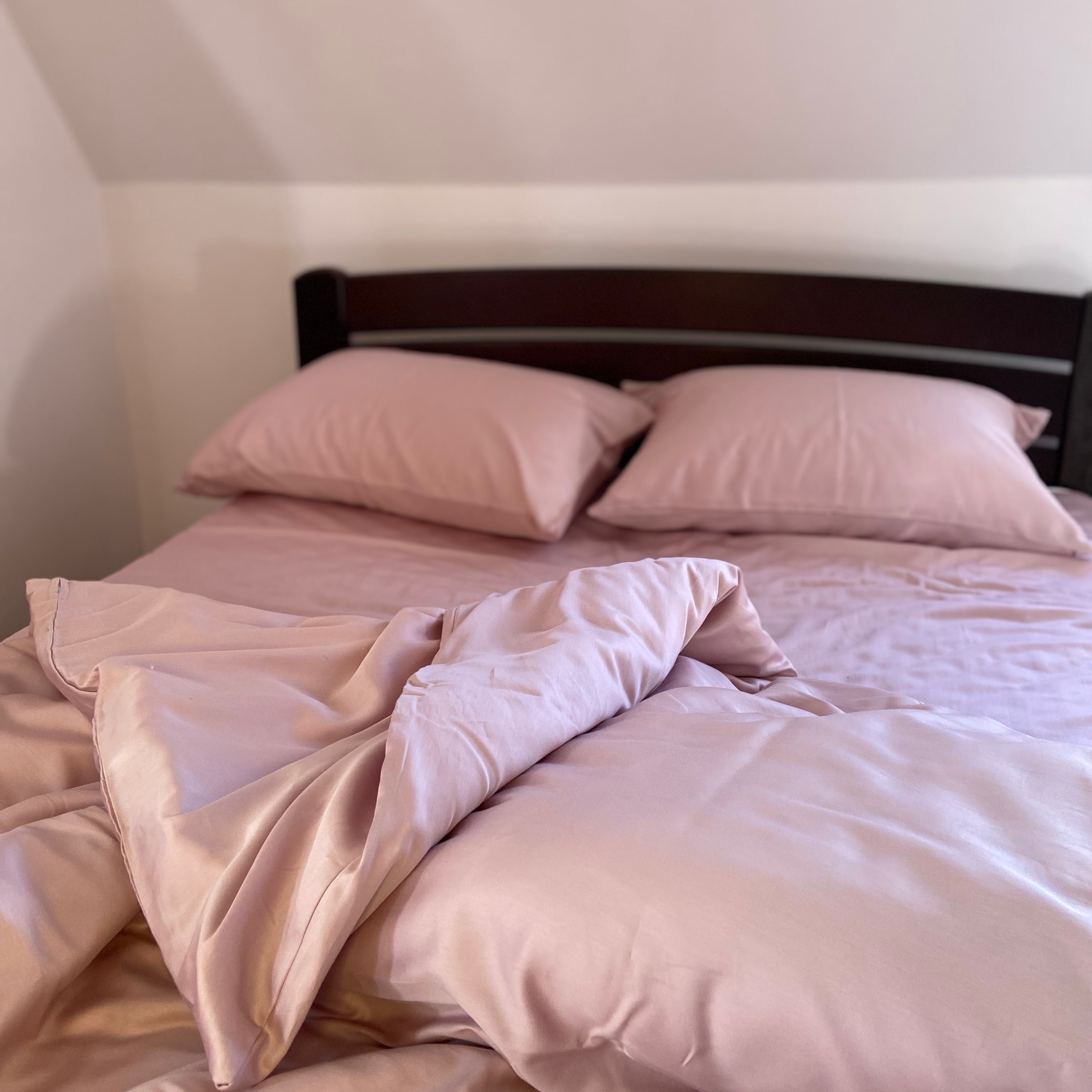 luksusowa pościel satynowaPościel Satynowa Pudrowy róż – 100% Bawełna Turecka, 140g, Luksus Hotelowy - Wivanco Bedding