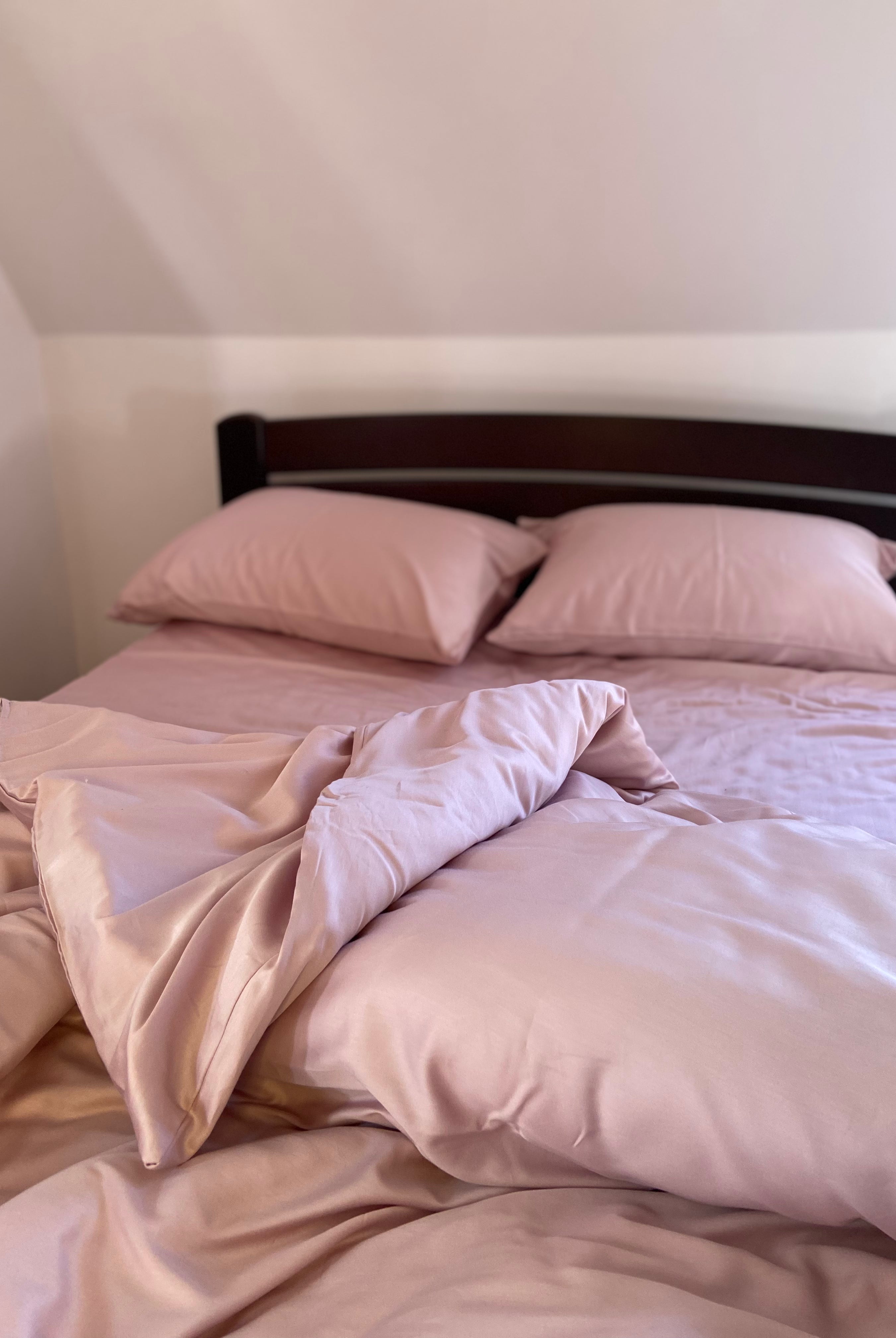 luksusowa pościel satynowaPościel Satynowa Pudrowy róż – 100% Bawełna Turecka, 140g, Luksus Hotelowy - Wivanco Bedding
