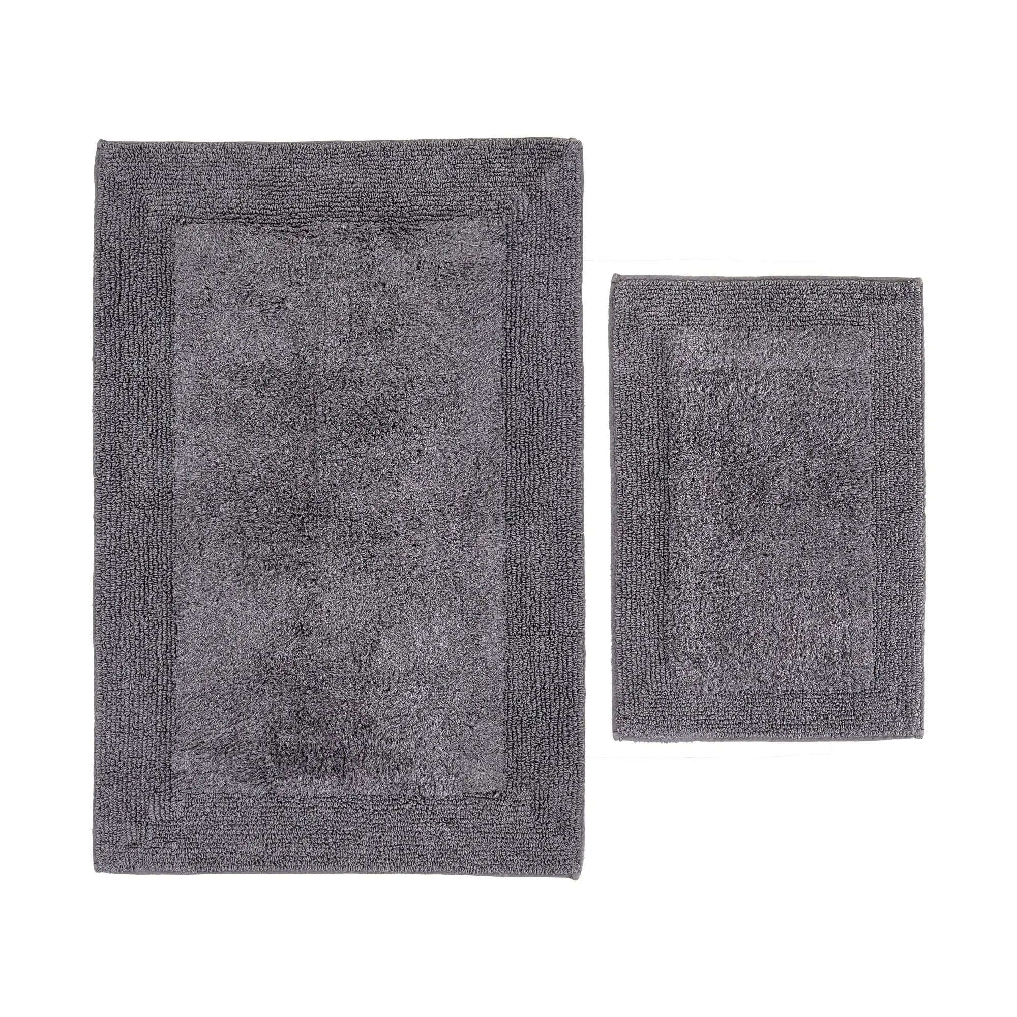 Zestaw 2 dywaników łazienkowych Petra – 100% Turecka Czesana Bawełna, Antracyt Wivanco Bedding