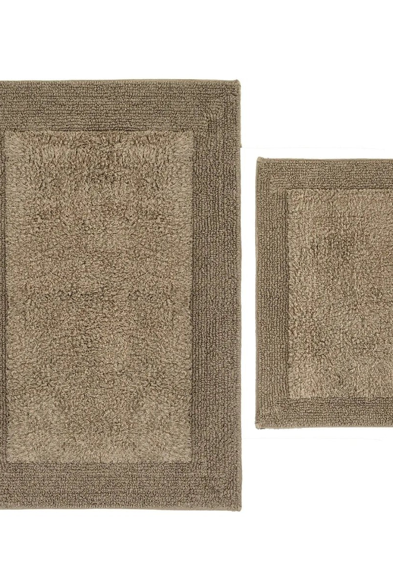 Zestaw 2 dywaników łazienkowych Petra – 100% Turecka Czesana Bawełna, Beż Wivanco Bedding