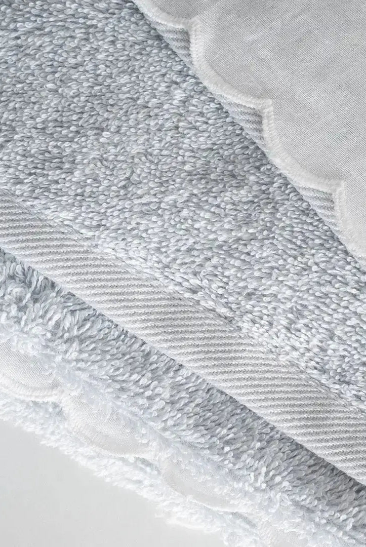 Zestaw 2 Ręczników Kąpielowych – Derin – Damski, 100% Organiczna Bawełna, Ręcznie Haftowany, Jasny Niebieski Wivanco Bedding