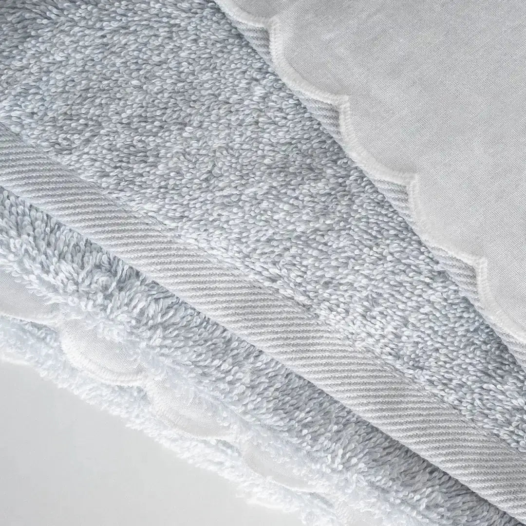 Zestaw 2 Ręczników Kąpielowych – Derin – Damski, 100% Organiczna Bawełna, Ręcznie Haftowany, Jasny Niebieski Wivanco Bedding