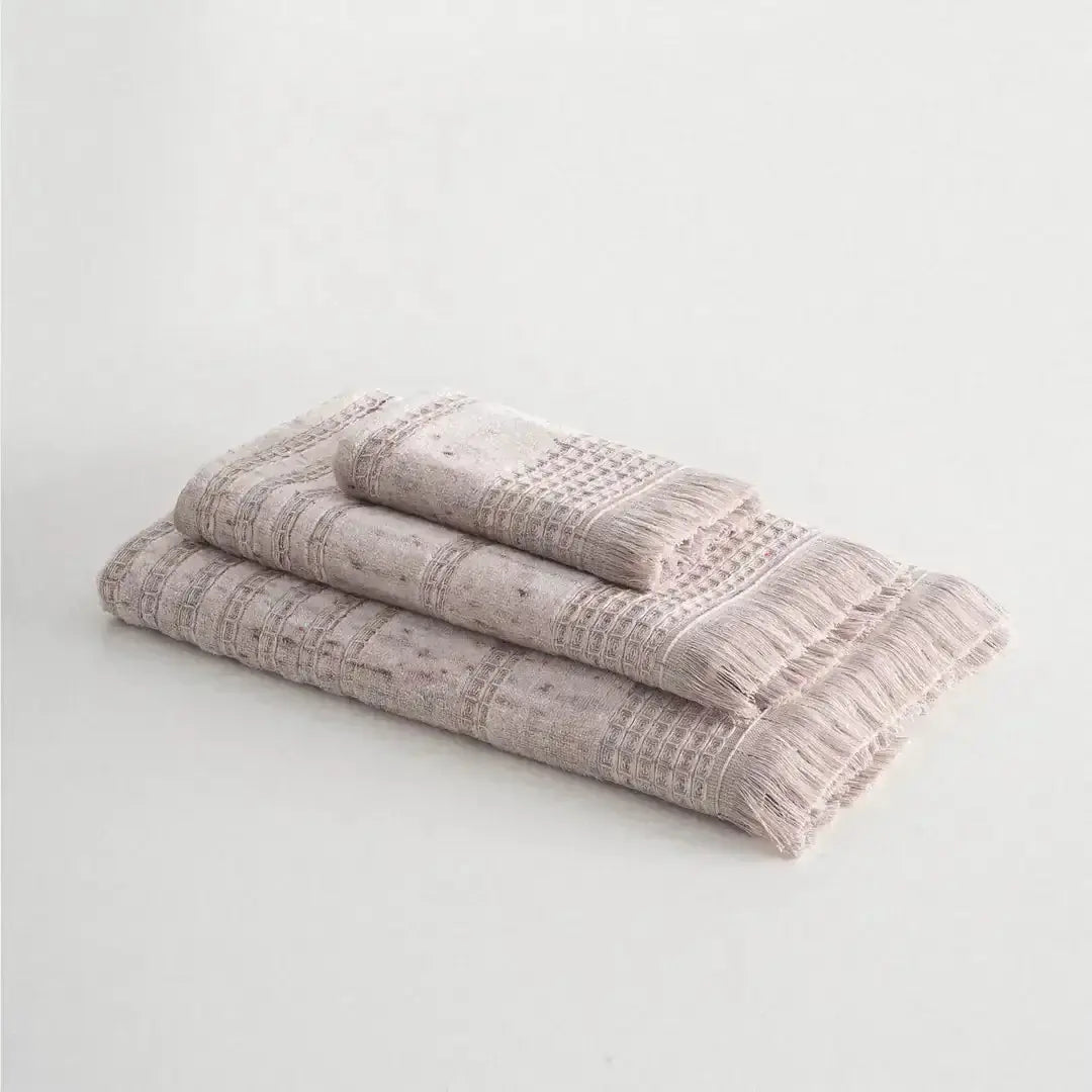 Zestaw 3 ręczników Maia – 100% Organiczna Turecka Bawełna, Różowy puder Wivanco Bedding