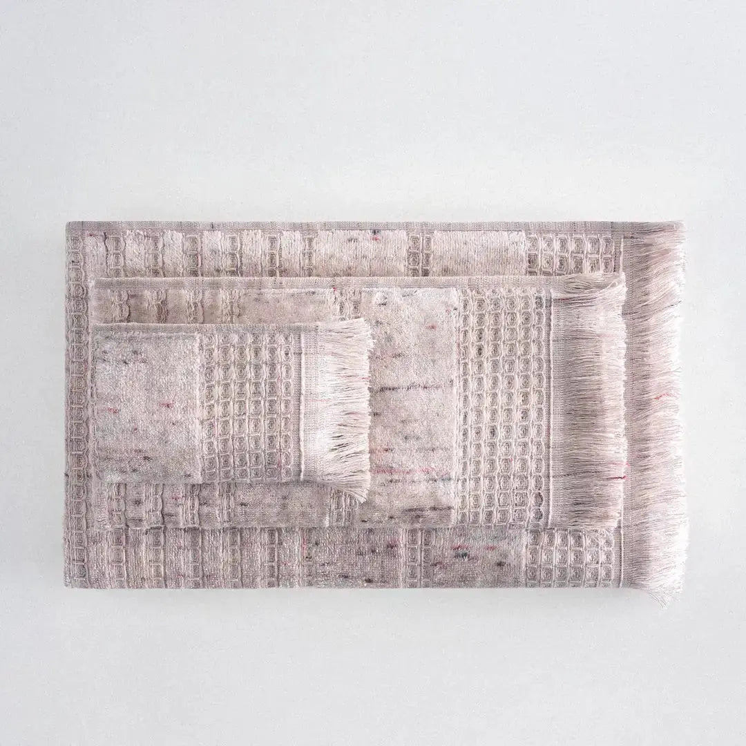 Zestaw 3 ręczników Maia – 100% Organiczna Turecka Bawełna, Różowy puder Wivanco Bedding