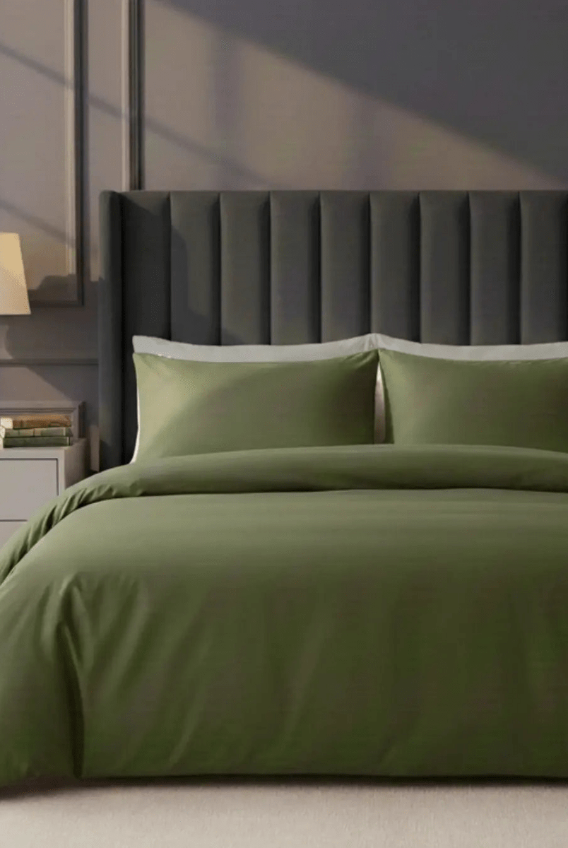 Pościel Satynowa Oliwkowa – 100% Bawełna Turecka, 140g, Luksus Hotelowy Wivanco Bedding