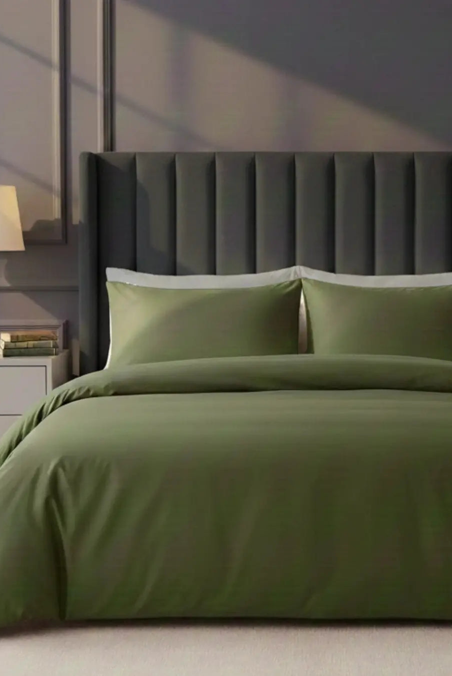 Pościel Satynowa Oliwkowa – 100% Bawełna Turecka, 140g, Luksus Hotelowy Wivanco Bedding