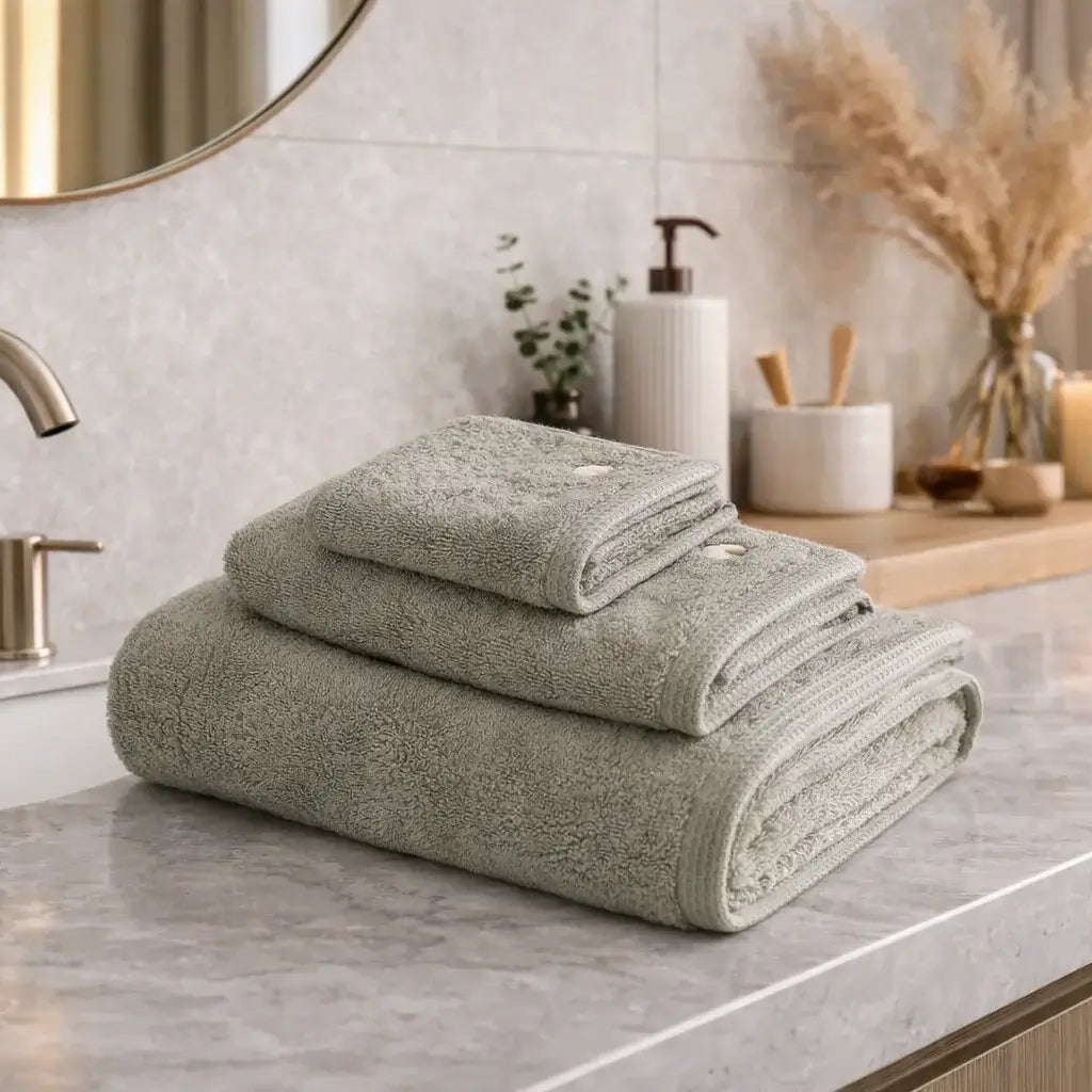 ręcznik haftowany z bawełny organicznej