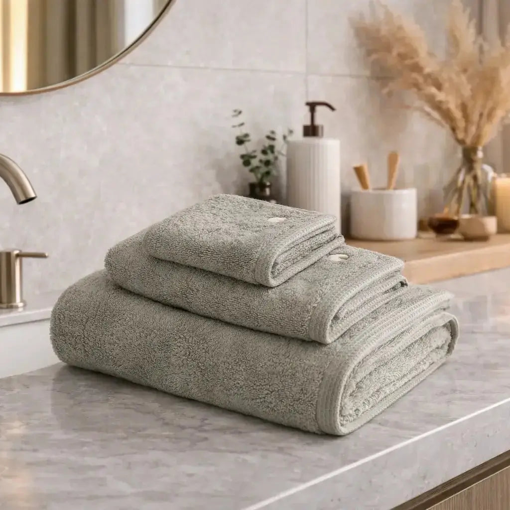 ręcznik haftowany z bawełny organicznej