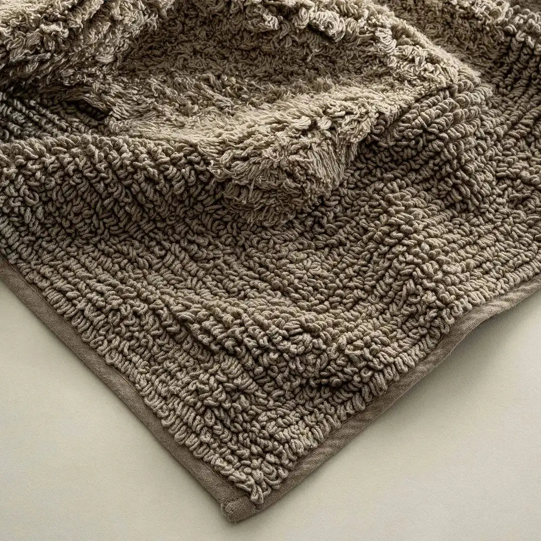 Zestaw 2 dywaników łazienkowych Petra – 100% Turecka Czesana Bawełna, Beż Wivanco Bedding