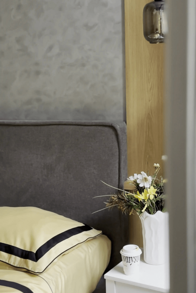 Pościel z Merceryzowanej Satyny – Jasnożółty & Czarny ,100% Bawełna Turecka, 140 g/m², Edycja Exclusive Wivanco Bedding