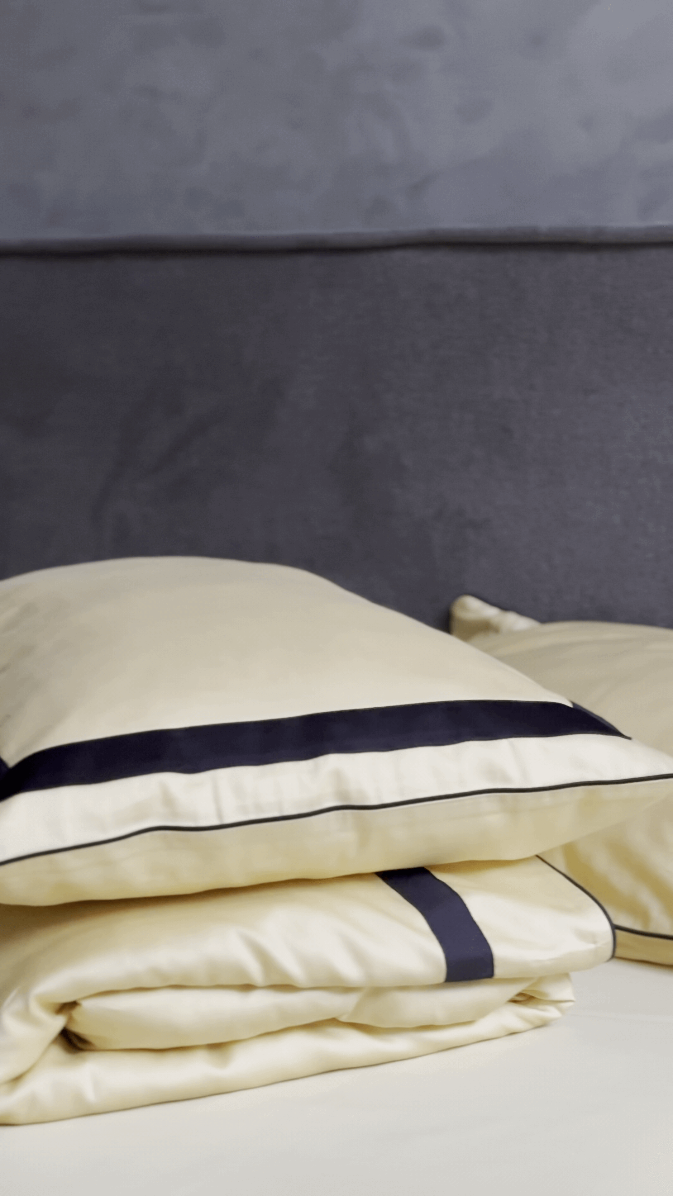 Pościel z Merceryzowanej Satyny – Jasnożółty & Czarny ,100% Bawełna Turecka, 140 g/m², Edycja Exclusive Wivanco Bedding