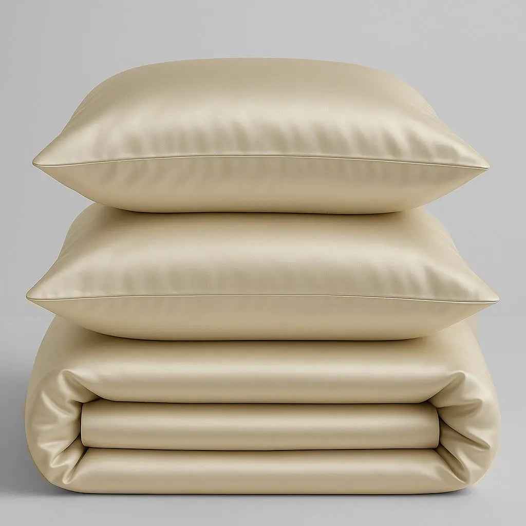 Pościel Satynowa Milky White – 100% Bawełna Turecka, 140g, Styl Hotelowy