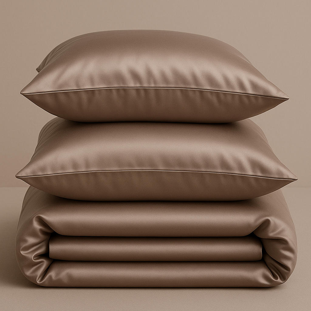 Pościel Satynowa Cappuccino 200x200 – Minimalistyczny Design i Luksusowa Miękkość Wivanco Bedding
