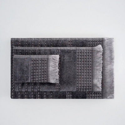 Zestaw 3 ręczników Zeus – 100% Organiczna Turecka Bawełna, Antracyt