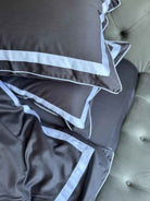 Pościel z Merceryzowanej Satyny – Betonowy szary & biały, 100% Bawełna Turecka, 140 g/m², Edycja Exclusive