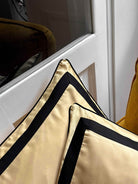 Pościel z Merceryzowanej Satyny – Jasnożółty & Czarny ,100% Bawełna Turecka, 140 g/m², Edycja Exclusive