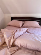 luksusowa pościel satynowa​Pościel Satynowa Pudrowy róż – 100% Bawełna Turecka, 140g, Luksus Hotelowy - Wivanco Bedding