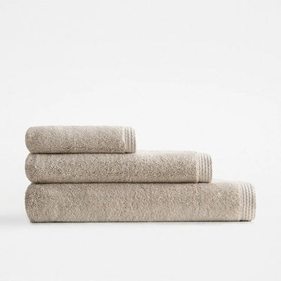 Zestaw 3 Ręczników Pure Cotton – 100% Organiczna Bawełna, Bordiura z Motywem Motyla – Ręcznik Turecki- Beżowy