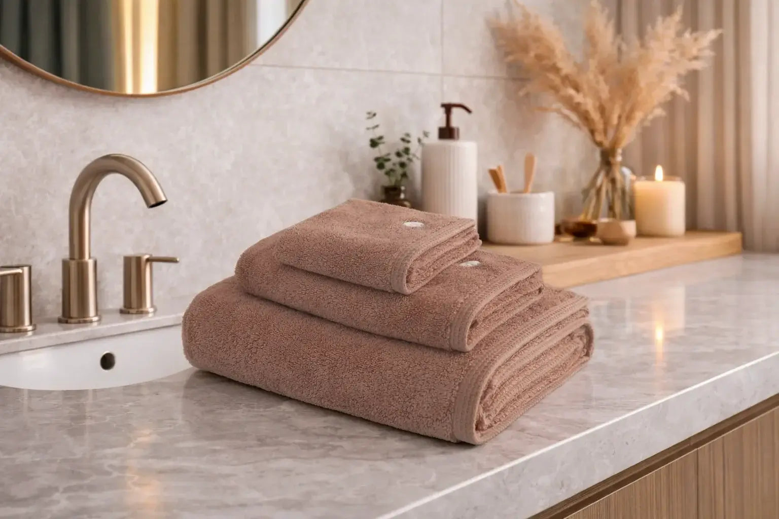 ręcznik haftowany z bawełny organicznej