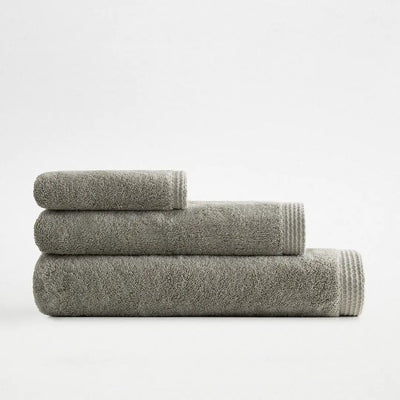 Zestaw 3 Ręczników Pure Cotton – 100% Organiczna Bawełna, Bordiura z Motywem Motyla – Ręcznik Turecki- Zielony